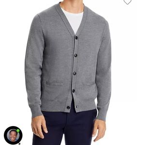 Tommy Hilfiger Luxury Wool Gray Cardigan- Like New
